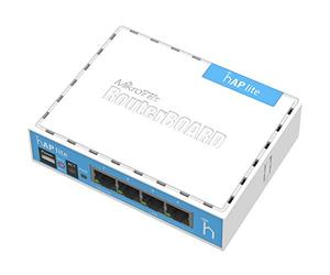 Mikrotik hAP lite Internal White WLAN access point - WLAN access points (10,100 Mbit/s, 32 MB, QCA9531 650MHz, 1.5 dBi, 3 W, White)