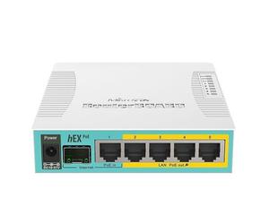 Mikrotik hEX PoE router cablato Bianco