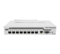 MikroTik Cloud Router Switch DC 800mhz 512MB RAM, 1xGigabit LAN, CRS309-1G-8S+in (512MB RAM, 1xGigabit LAN 8 x SFP+ Cages, RouterOS L5 or SwitchOS (Dual Boot) Passive DT Case, RM Ears)