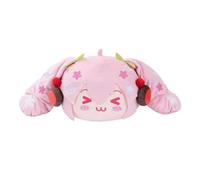 Miku Borse a tracolla in peluche a tema anime Miku, graziosa borsa messenger di Miku, con doppia coda di cavallo lunga, tracolla regolabile, per viaggi e shopping, rosa, 31 x 25 x 6CM