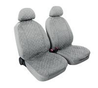 Miky, coppia coprisedili anteriori in microfibra, universali - Grigio