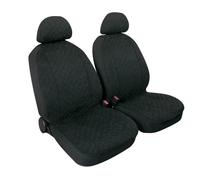 Miky, coppia coprisedili anteriori in microfibra, universali - Nero