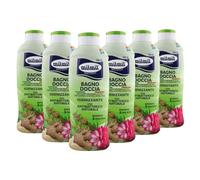 Mil Mil Bagno Doccia Igienizzante Zenzero & Te Verde Con Antibatterico Naturale 1000Ml Confezione da 6 Pezzi