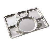 Mil-Tec 14676000-piastra per Mensa, Piastra Unisex Adulto, Argento, Taglia Unica