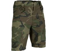 Mil-Tec Assault Ripstop, pantaloncini L male Woodland