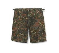 Mil-Tec - Bermuda Americano, Motivo Mimetico, Pantaloncini Uomo, Nero, S