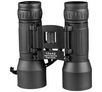 Mil-Tec Binocolo Pieghevole 10x42 Viaggio Piccolo Marsupio Campeggio Nero