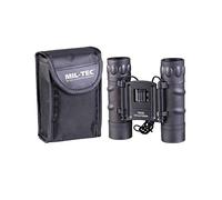 Mil-Tec Binocolo 10x25 15702102 militare compatto per caccia, birdwatching e trekking Nero