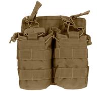 Mil-Tec Borsa Doppia Munizioni Coperchio Aperto Magazine Ammo MOLLE Dark Coyote