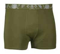 Mil-Tec Boxer Shorts Skull 2 Pack Uomo Morbido Pantaloni Militare Verde Oliva