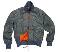 Mil-Tec BW Aviator, giacca in pelle 48 male Grigio