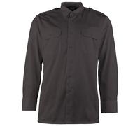 Mil-Tec Camicia da Servizio US Nera Flanella Maniche Corte o Lunghe S-3XL