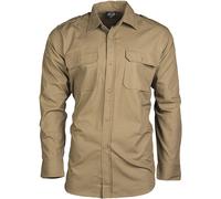 MIL-TEC Camicia Outdoor Coyote Beige in Cotone Safari Camel XS-3XL