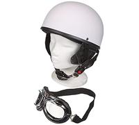 Mil-Tec Oldtimer, casco a mezza calotta L male Bianco Opaco