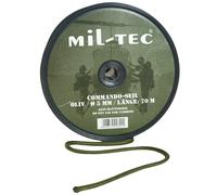Mil-Tec Commando Corda Rotolo Oliva Verde Ø 5-9 MM Esterno Cavo Corda Fuso