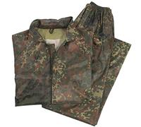 Mil-Tec - Tuta da pioggia BW mimetico a macchie - impermeabile con cappuccio - Flecktarn S