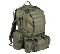 Mil-Tec Defence Pack Assembly Zaino Tattico Molle 35 L L Nero Oliva