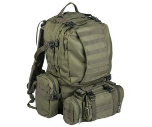 Mil-Tec Defence Pack Assembly Zaino Tattico Molle 35 L L Nero Oliva