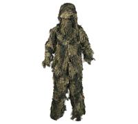Mil-Tec Ghillie Suit Antincendio Basic Caccia Cecchino Camuffare Woodland Camo