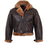 Mil-Tec Royal Airforce Lambskin, giacca in pelle XL male Marrone Scuro/Marrone Chiaro