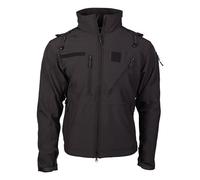 Mil-Tec SCU 14, giacca softshell impermeabile M male Nero