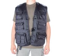 Mil-Tec Hunting/Fishing, gilet XL male Nero