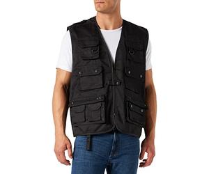 Mil-Tec, Gilet da Caccia e pesca, con 14 tasche e funzione di rete, da esterni