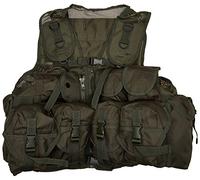Mil-Tec Gilet tattico con 9 Tasche (Oliva), Verde, Taglia Unica