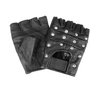 Mil-Tec Biker, guanti con rivetti S male Nero