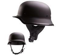 Mil-Tec Helm Halbschale M35 Biker Protezione Moto Chopper Deko Oldtimer Nero
