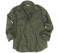 Mil-Tec Hombres Manica Lunga Uniforme Dell'Esercito Camicia Tattica Ripstop Coto
