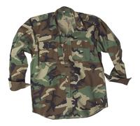 Mil-Tec Hombres Manica Lunga Uniforme Militare Esercito Caccia Camicia Di Cotone