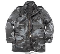 Mil-Tec Hombres Urban Parka Combat M65 Esercito Giacca Caccia Tattica Cappotto S