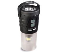 Mil-Tec Laterna Ricarica Lampada LED Ricaricabile Campeggio Esterno Dimmerabile