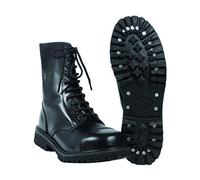 Miltec Boots 10 Fori 'Invader', Stivali a metà Polpaccio Unisex-Adulto, Nero, Taglia Unica