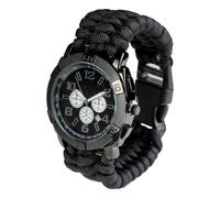 Miltec Paracord Orologio dell'esercito, Nero L nero