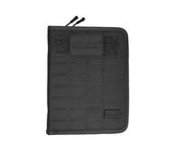 Mil-Tec Notebook tattico Hextac • Taccuino imbottito con custodia/chiusura lampo • nero, medio