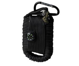 Mil-Tec PARACORD SURVIVAL KIT LARGE nero 16027702