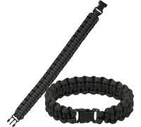 Mil-Tec Paracord Wrist Band 15mm nero