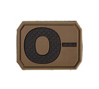 Mil-Tec 'Patch 3D Blood 0 Negativo Dark Coyote