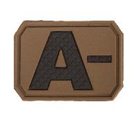 Mil-Tec PATCH 3D BLOOD A NEGATIVO dark coyote 16831219