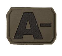 Mil-Tec PATCH 3D BLOOD A NEGATIVO oliva 16831201