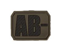 Mil-Tec PATCH 3D BLOOD AB NEGATIVO oliva 16831601