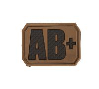 Mil-Tec PATCH 3D BLOOD AB POSITIVO dark coyote 16831519