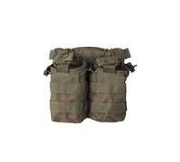 Mil-Tec Porta caricatori Doppio M4/M16 Olive Open Top (Attacco Molle) per Adulti, Unisex, Verde OD, Taglia Unica