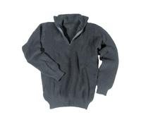 Mil-Tec Pullover Troyer Nero Giacca Unisex - Adulto