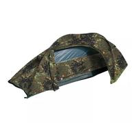 Mil-Tec Einmannzelt Recom Flecktarn, Tenda a Una Sola Mano. Unisex-Adulto, Mimetico, Taglia Unica