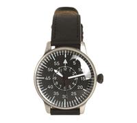 Nero Vintage Pilot Guarda - Cuoio Retro WW2 Militare Orologio Da Polso Nuovo