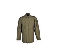 CAMICIA DA SERVIZIO A MANICHE LUNGHE MIL-TEC IN COTONE RIP STOP VERDE