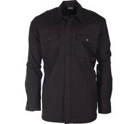 Mil-Tec Ripstop Camicetta, Nero, XXXL Unisex-Adulto